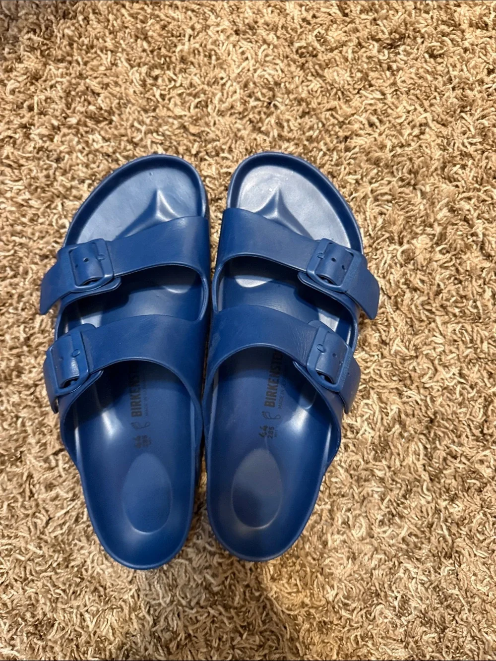 Birkenstock Blue Two-Strap EVA Slide Sandals for Kids